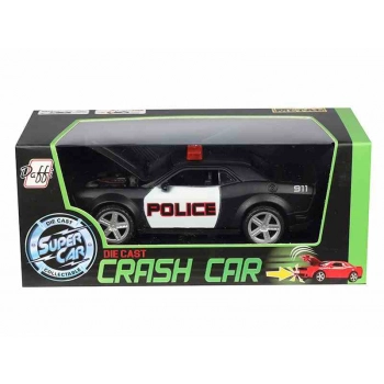 Ford Mustang Police, czarny CRASH CAR (A02400PCZ)