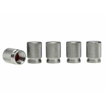 Nakrętki na wentyle, aluminiowe, 5 szt., gunmetal