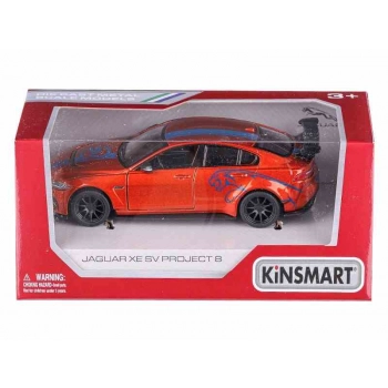 Model 1:38, Kinsmart, JAGUAR XE SV PROJECT 8, pomarańczowy (A11742PO)