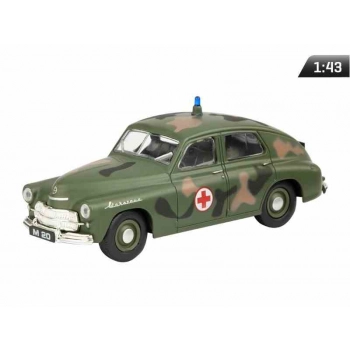 Model 1:43, Warszawa Wojskowa Sanitarka, zielony