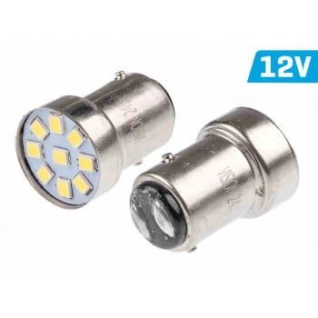 Żarówka VISION R5W/R10W BAY15d 12V 9x 2835 SMD LED, biała, 2 szt.