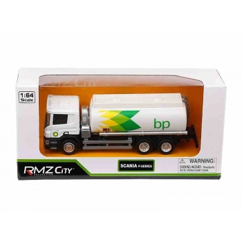 Model 1:64, SCANIA P-Series, cysterna BP dwuosiowa, biała