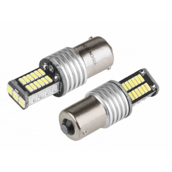 Żarówka VISION P21W BA15s 12/24V 30x4014 SMD LED, CANBUS, biała, 2 szt.