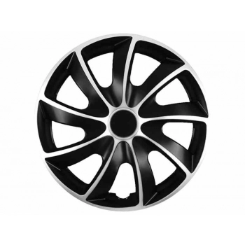 Kołpaki QUAD BICOLOR silver - black 16