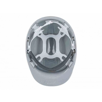Kask ochronny HDPE, regulowany 53-63 cm, szary