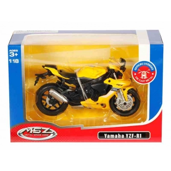 Model  1:18 YAMAHA YZF-R1, żółty