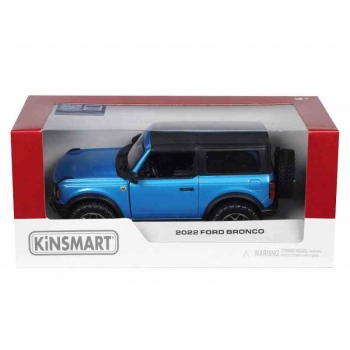 Model 1:34, 2022 Ford Bronco Hard Top, niebieski (A11768N)