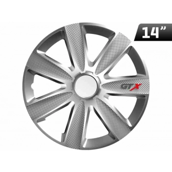 Kołpak GTX carbon / silver 14``, 1 szt.