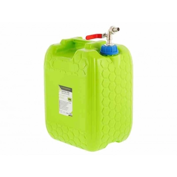 Pojemnik na wodę z metalowym zaworem długim w nakrętce, 20 L