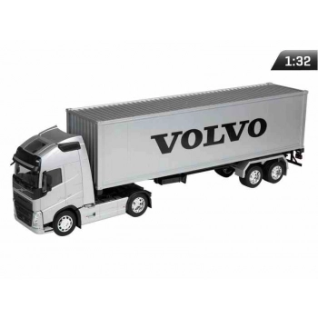 Model 1:32, VOLVO FH, ciągnik srebrny - naczepa srebrna (C32691VOFHS)
