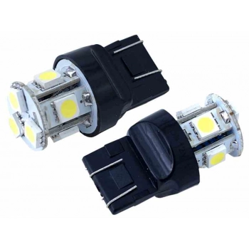 Żarówka VISION W21/5W (T20q) 12V 8x 5050 SMD LED, biała, 2 szt.
