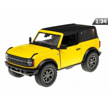 Model 1:34, 2022 Ford Bronco Hard Top, żółty (A11768Z)