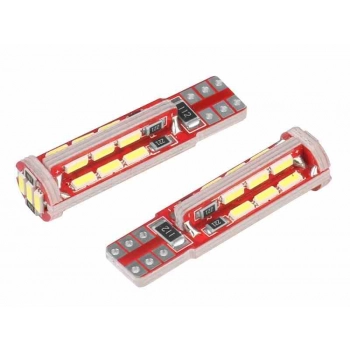 Żarówka VISION W5W (T10) 12V 27x 4014 SMD LED, CANBUS, biała, 2 szt.