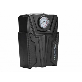Kompresor powietrza DC 12V, 150 PSI, z analogowym ciśnieniomierzem, 4 adaptery