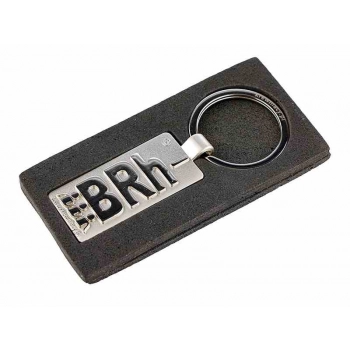 Metalowy brelok z symbolem grupy krwi BRh-