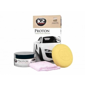 PROTON Twardy wosk Carnauba, 200g + aplikator + mikrowłókno