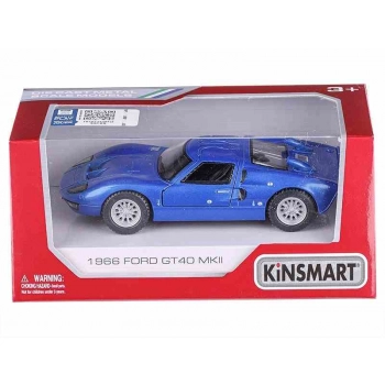 Model 1:32, Kinsmart, 1966 Ford GT40 MKII, niebieski (A752FGTNI)