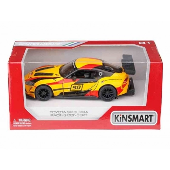 Model 1:36, Kinsmart, Toyota GR Supra Racing Concept, żółty (A11755ZT)