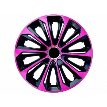 Kołpaki EXTRA STRONG pink - black 14