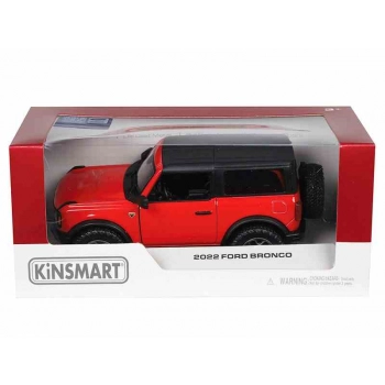 Model 1:34, 2022 Ford Bronco Hard Top, czerwony (A11768C)