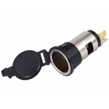 Gniazdo elektryczne EURO 12V do zabudowy z pokrywą