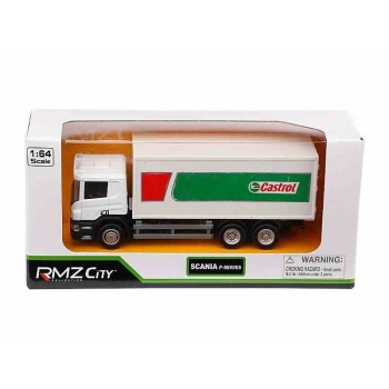 Model 1:64, SCANIA P-Series, ciężarówka Castrol, biała