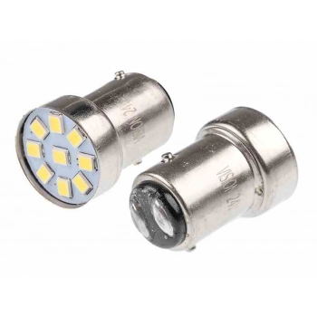 Żarówka VISION R5W/R10W BAY15d 12V 9x 2835 SMD LED, biała, 2 szt.