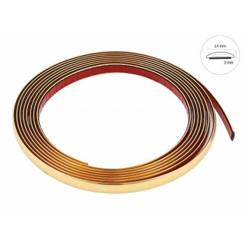 Listwa dekoracyjna, złota, 14 mm x 5 m (86746)