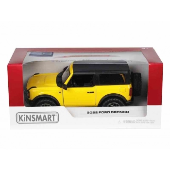 Model 1:34, 2022 Ford Bronco Hard Top, żółty (A11768Z)