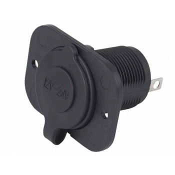 Gniazdo elektryczne EURO 12V/24V, do zabudowy, z oprawką (58083)