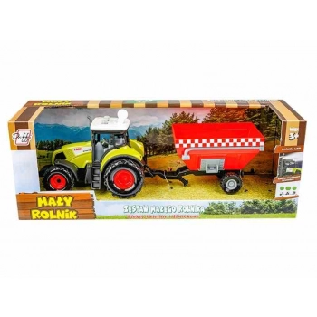 Model Mały Rolnik, Traktor z siewnikiem, zielony