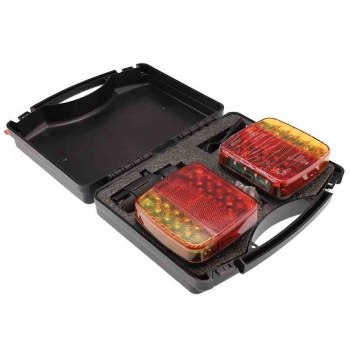 Lampy bezprzewodowe 26 LED 12/24V na przyczepę, 2 szt.