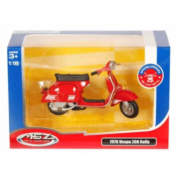 Model 1:18 1976 Vespa 200 Rally, czerwony