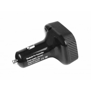 Transmiter FM LED + HandsFree +woltomierz 8-30V + ładowarka 2x USB 3.4A
