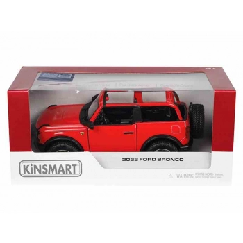 Model 1:34, 2022 Ford Bronco Open Top, czerwony (A11767C)