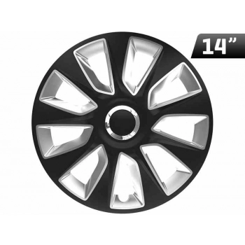 Kołpak Stratos RC black / silver 14``, 1 szt.