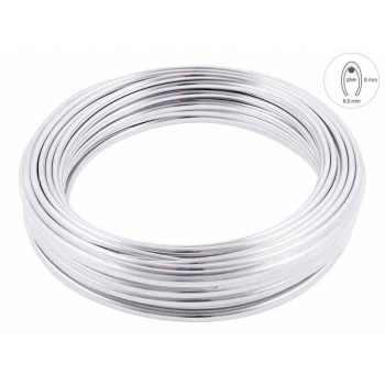 Listwa dekoracyjna rantowa, chrom, 8 x 6 mm x 20 m