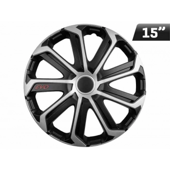Kołpak Evo black / silver 15", 1 szt.