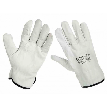 Rękawice monterskie kozia skóra, rozm. 9