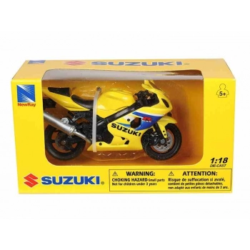 Model 1:18, SUZUKI GSX-R600, żółty (M05604BZ)