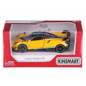 Model 1:36, Kinsmart, Pagani Huayra BC 2016, żółty (A11708ZT)
