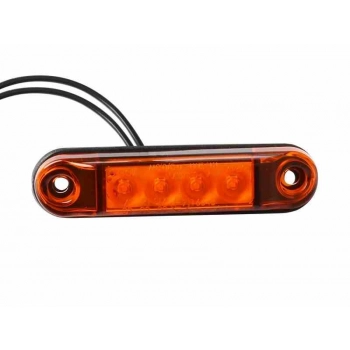 Lampa obrysowa typu SLIM 4x LED, 12/24V, pomarańczowa
