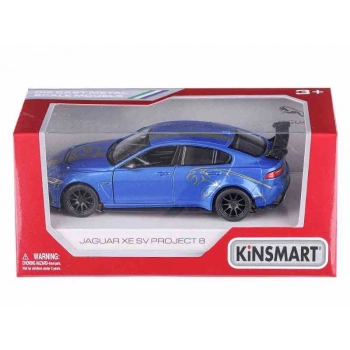 Model 1:38, Kinsmart, JAGUAR XE SV PROJECT 8, niebieski (A11742NI)