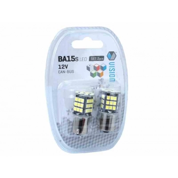 Żarówka VISION P21W BA15s 12V 48x 5630 SMD LED, CANBUS, biała, 2 szt.