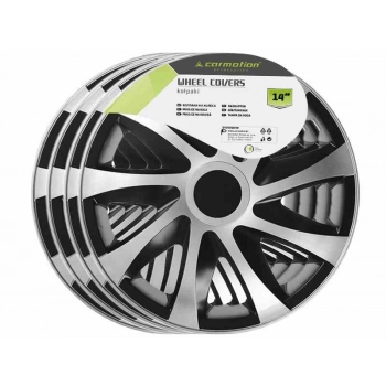 Kołpaki DRACO CS silver - black 14