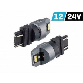 Żarówka VISION P27/7W (T25) 12/24V 6x 3020 SMD LED, nonpolar, CANBUS, biała, 2 szt.