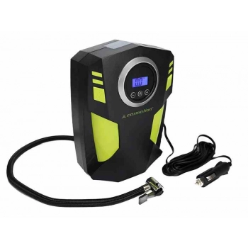 Kompresor powietrza DC 12V, 150 PSI, automatyczny z cyfrowym ciśnieniomierzem, 4 adaptery