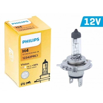 Żarówka PHILIPS H4 12V 60/55W P43t Vision +30%
