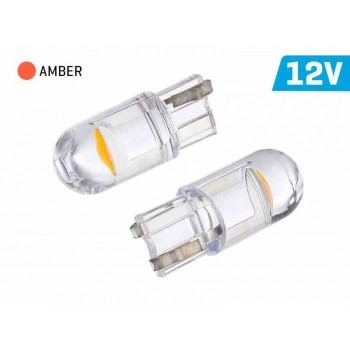 Żarówka VISION WY5W (T10) 12V 1x F10 LED, całoszklana, pomarańczowa, 2 szt.