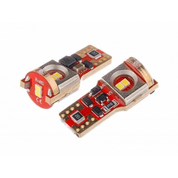 Żarówka VISION W5W (T10) 12/24V 3x 3030 SMD LED, nonpolar, CANBUS, biała, 2 szt.
